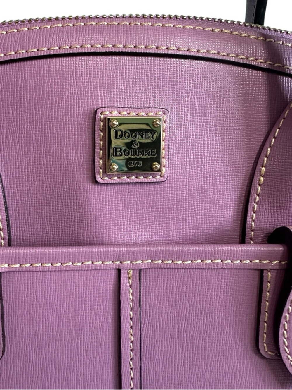 Dooney & Bourke Lavender Satchel Purse - Picture 3 of 12